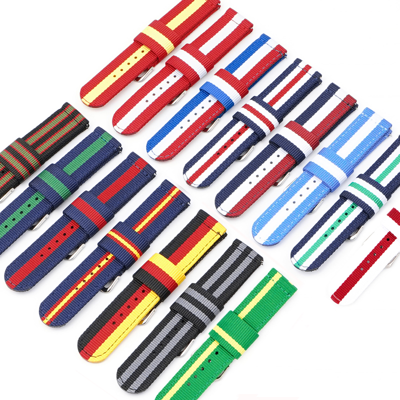 Nylon Watch Strap 20mm 22mm Qu - огляд і ціна Canvas Strap Watch