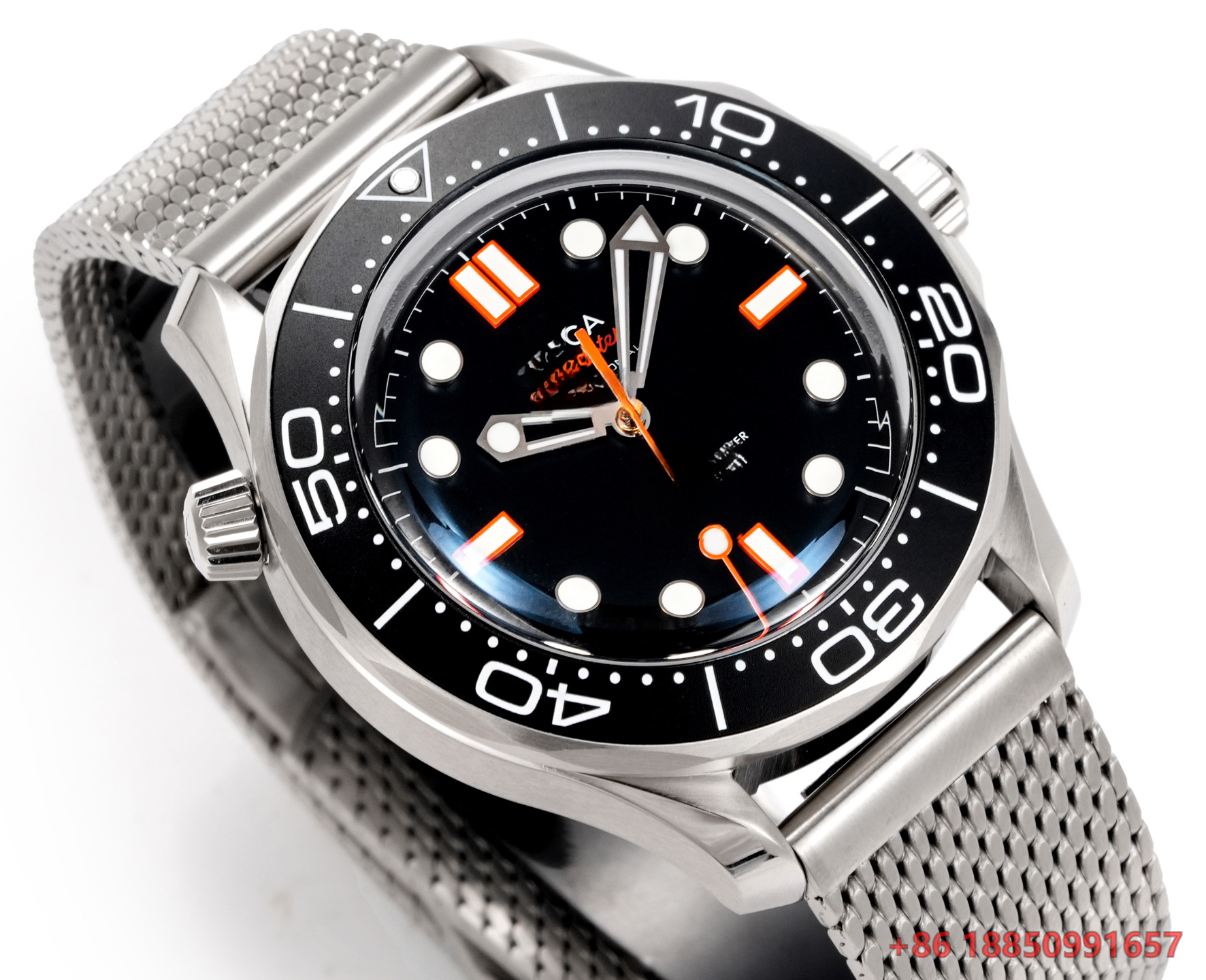 42mm Diver Style Automatic Mec - огляд і ціна Rubber Strap Diver