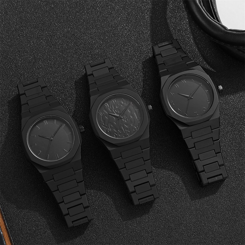Men's Fashion Simple Black Lar - огляд і ціна Butterfly Clasp Deployant