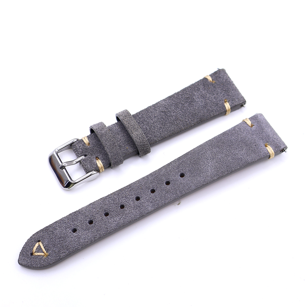 Suede Leather Watch Strap 20mm - огляд і ціна Suede Strap Watch