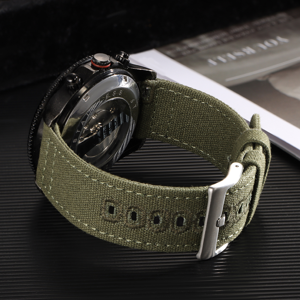 Nylon Woven Canvas Watch Band  - огляд і ціна Perlon Strap Woven
