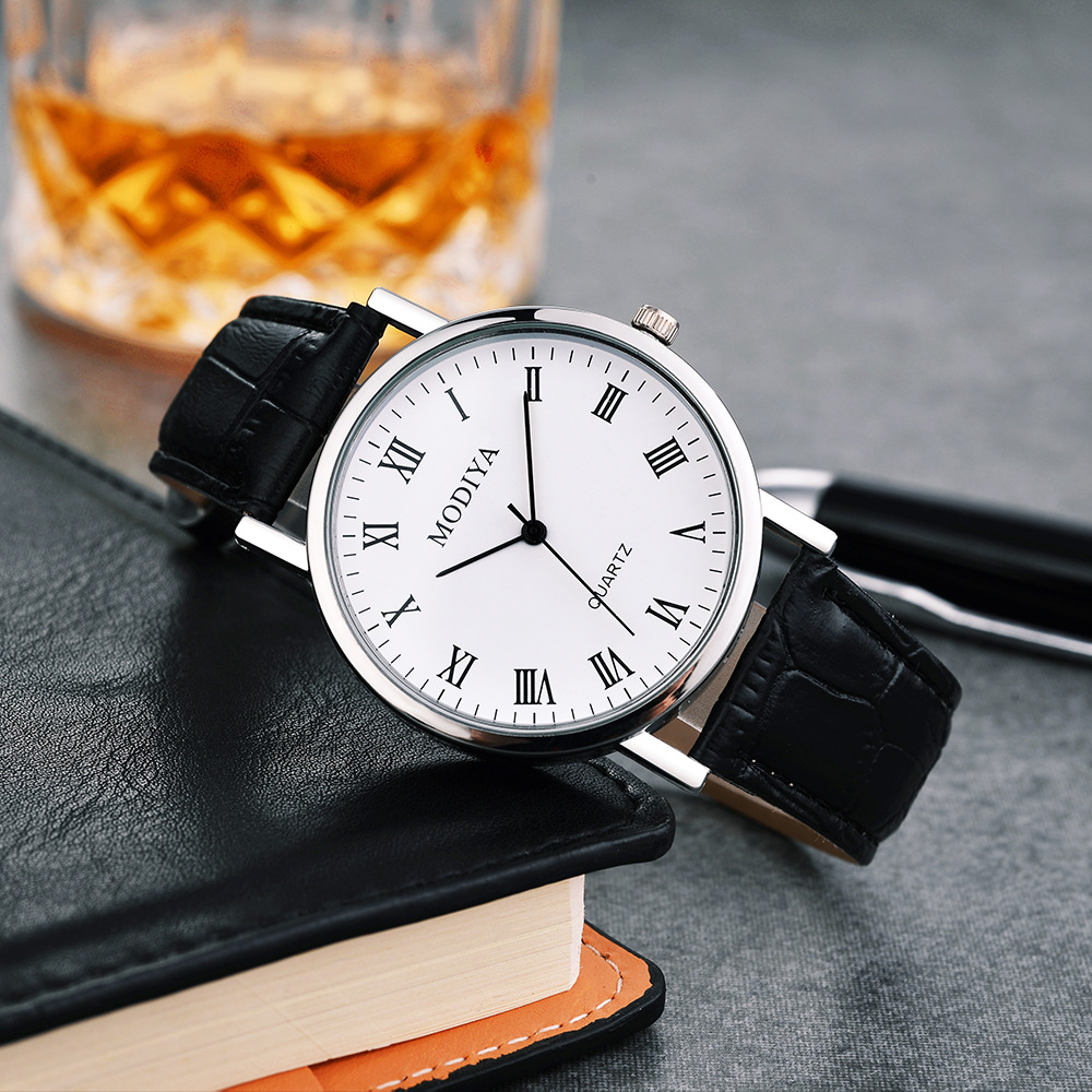 Luxury Leather Strap Analog Wa - огляд і ціна Leather Watch Band Men