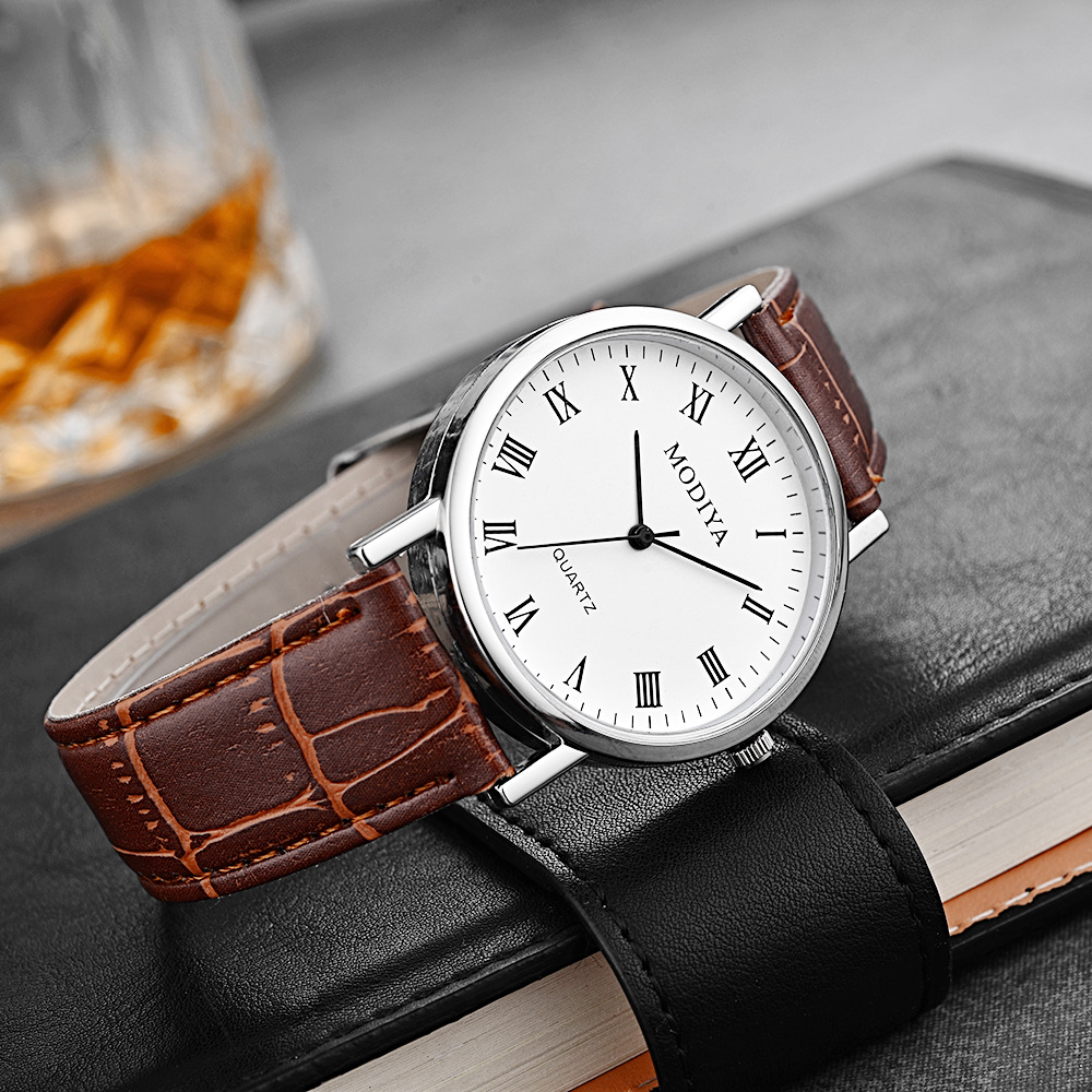 Luxury Leather Strap Analog Wa - огляд і ціна Leather Watch Band Men
