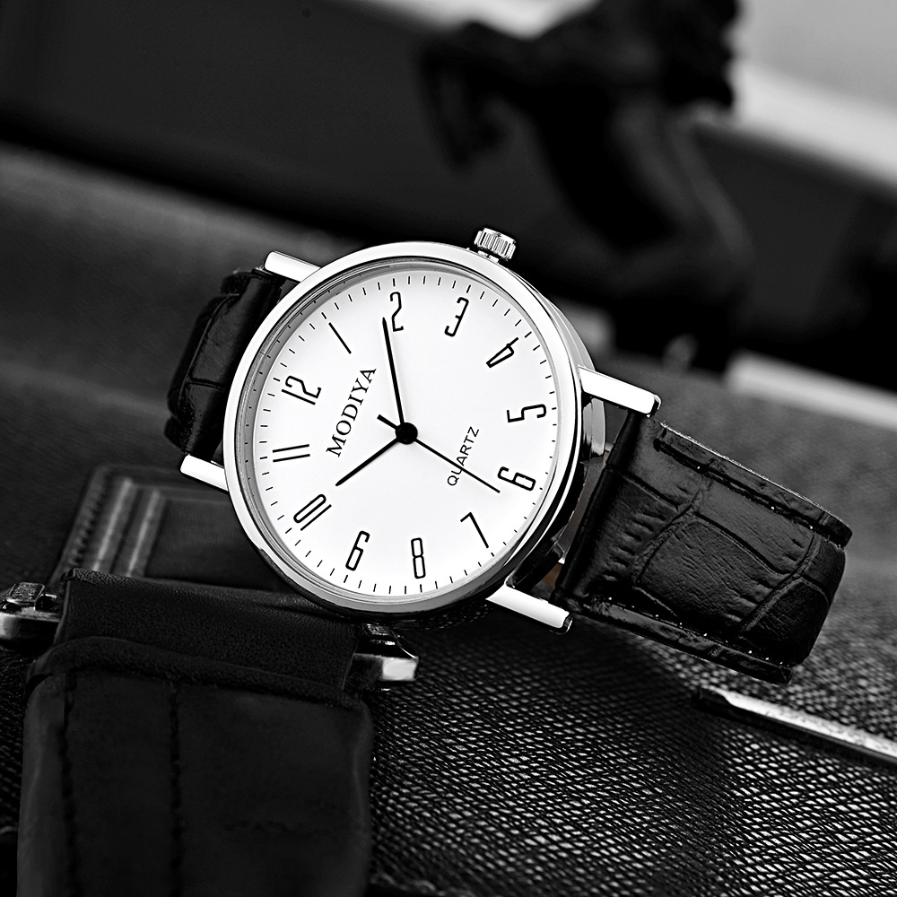 Luxury Leather Strap Analog Wa - огляд і ціна Leather Watch Band Men