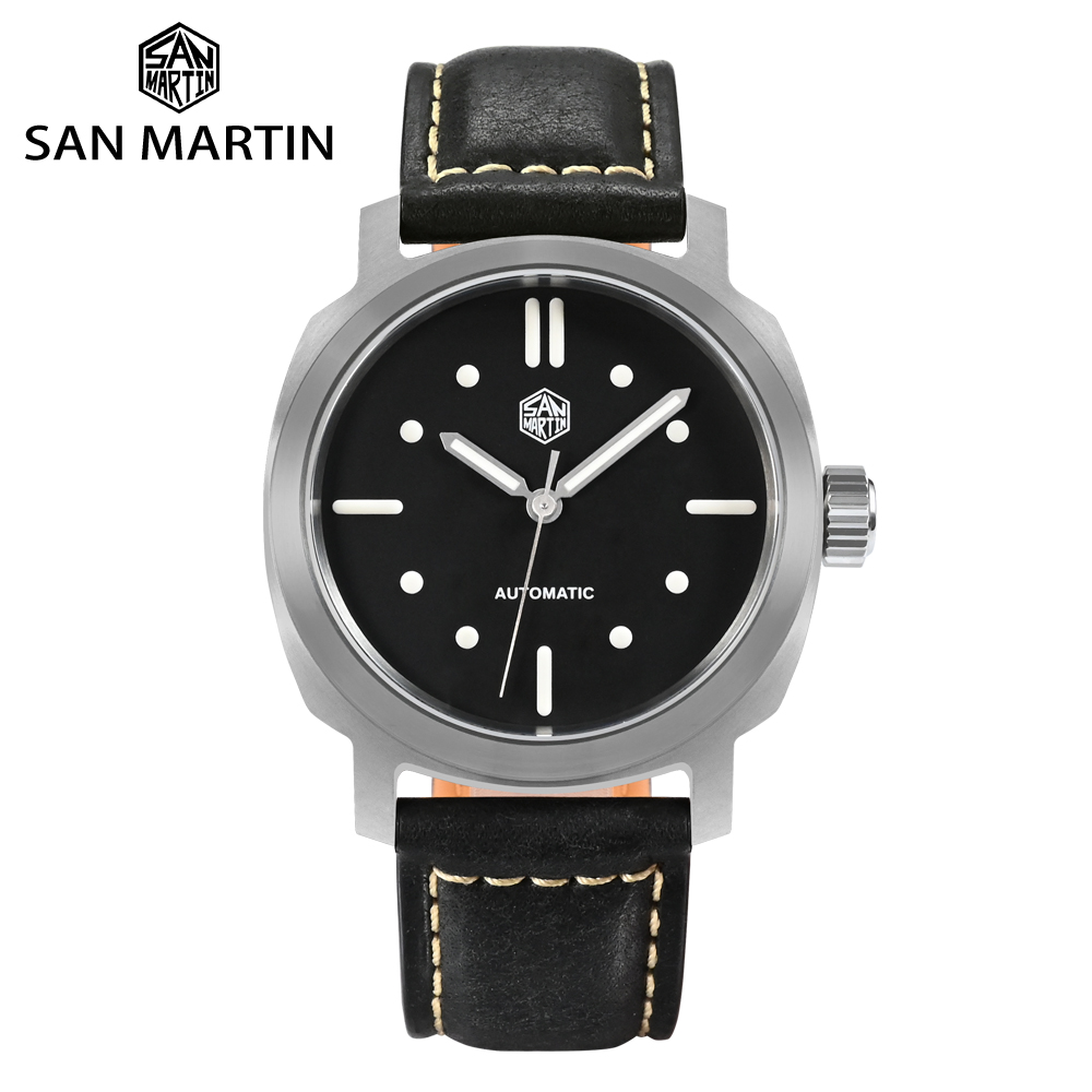 San Martin Mens Pilot Watches  - огляд і ціна Leather Strap Quick Release