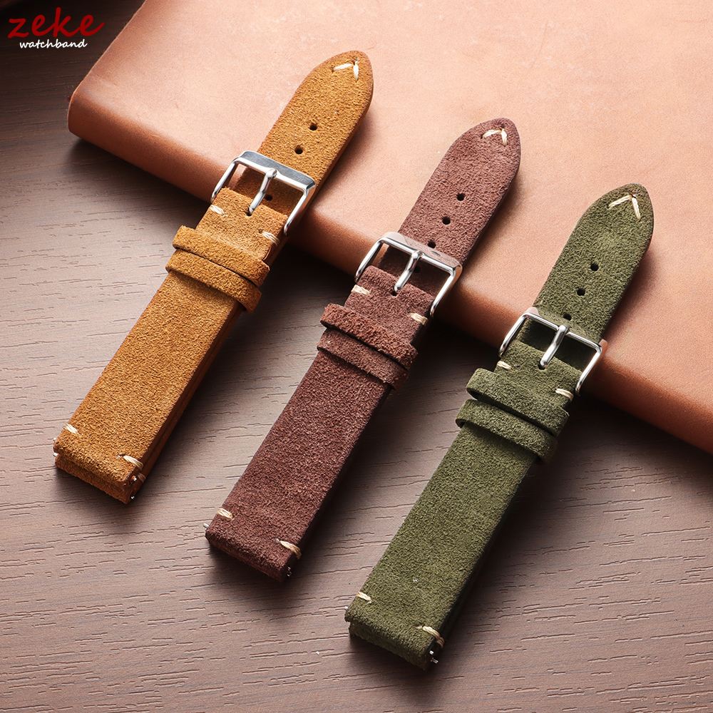 Vintage Soft Suede Leather Str - огляд і ціна Suede Strap Watch