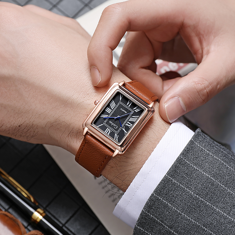 New Fashion Luxury Designer Re - огляд і ціна Leather Watch Band Men