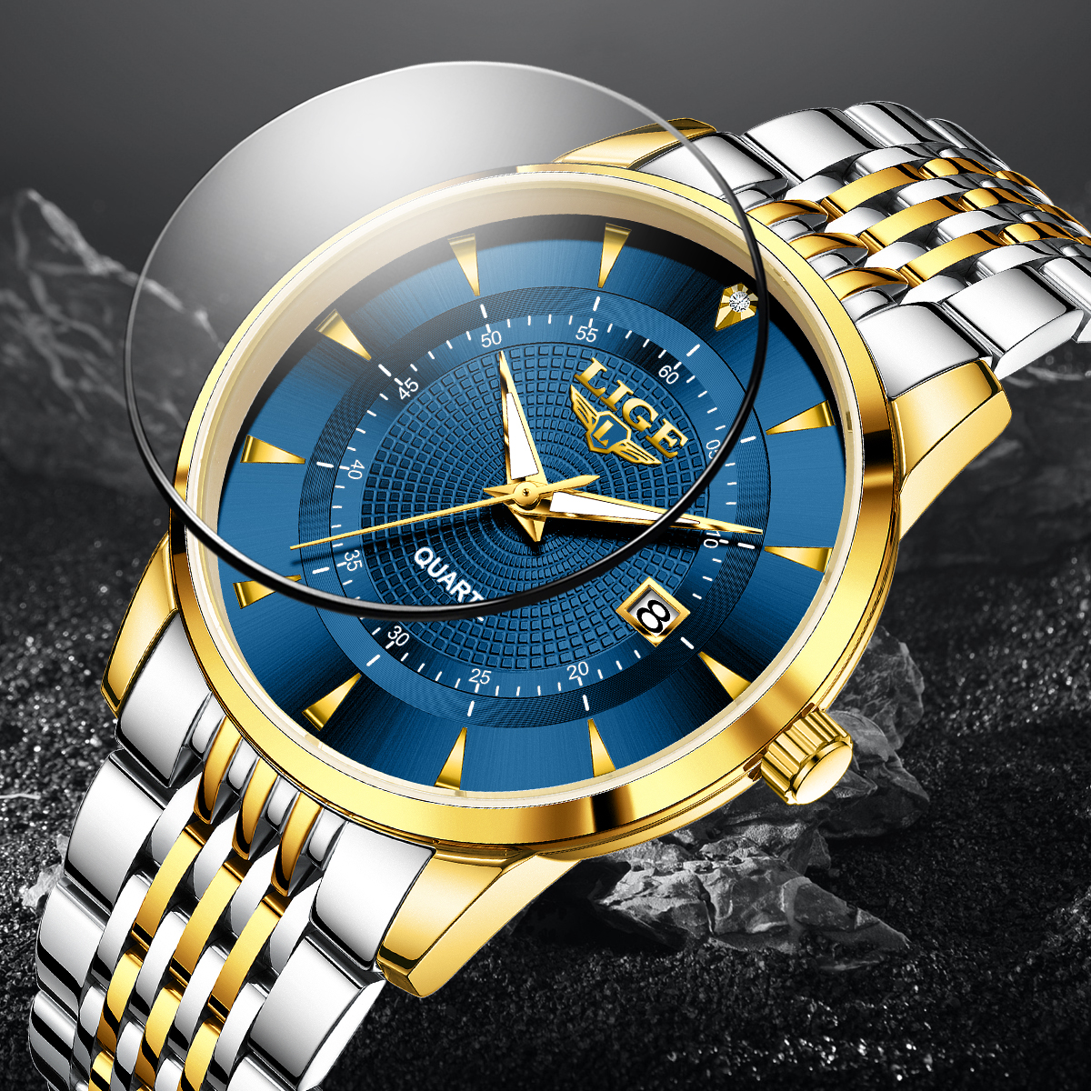 LIGE New 2025 Luxury Man Watch - огляд і ціна Stainless Bracelet Diver
