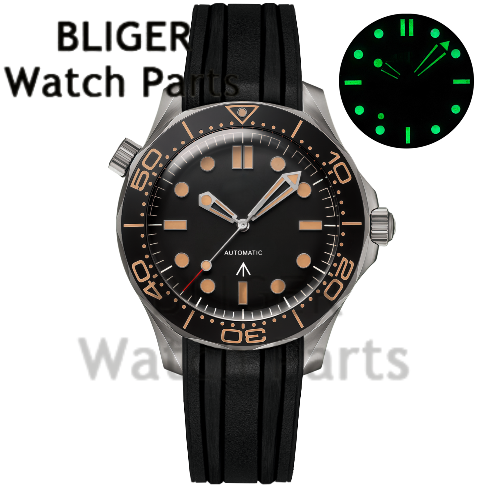Customizable DIY 41mm Titanium - огляд і ціна Stainless Bracelet Diver