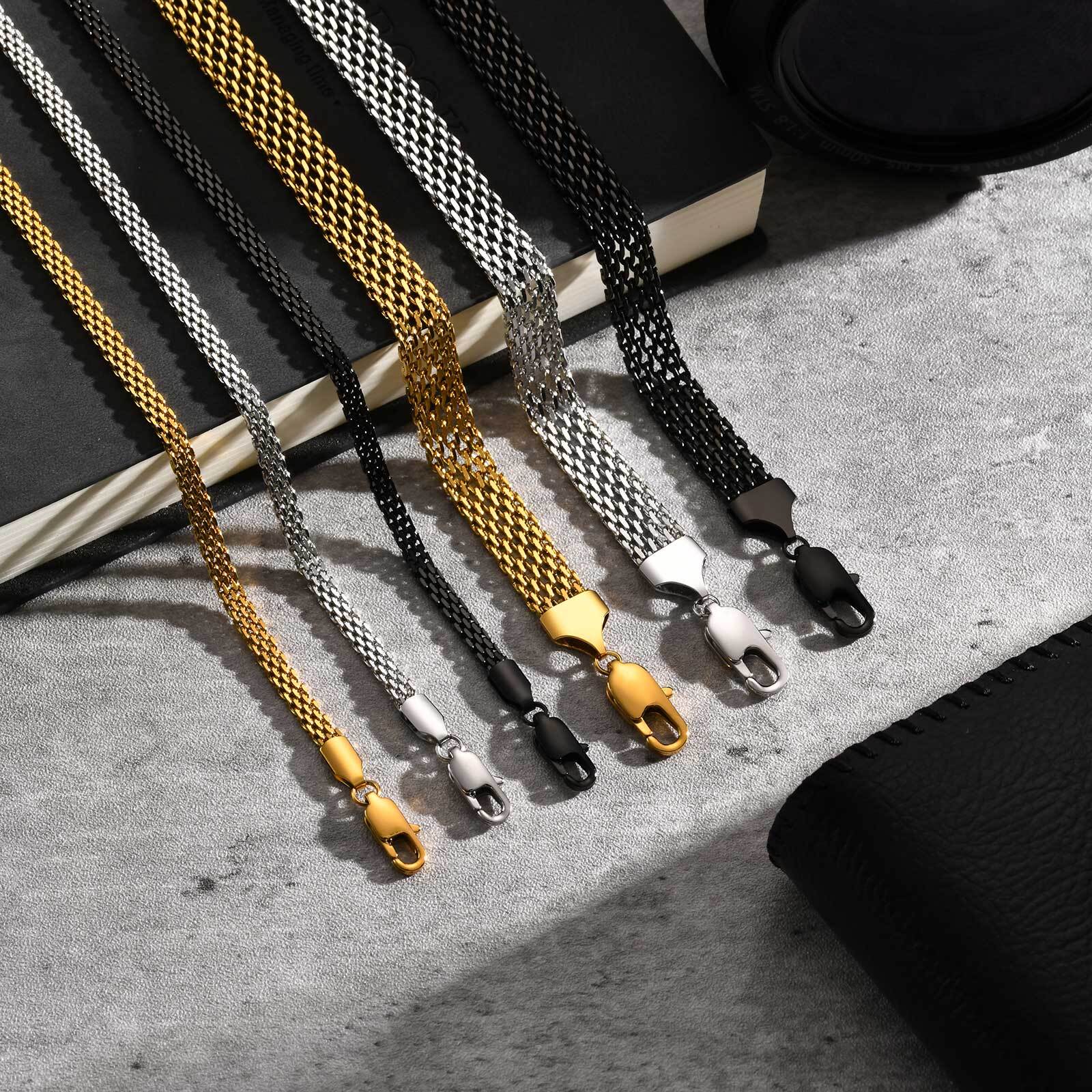 3/8mm Mesh Strap Chain Bracele - огляд і ціна Mesh Strap Metal