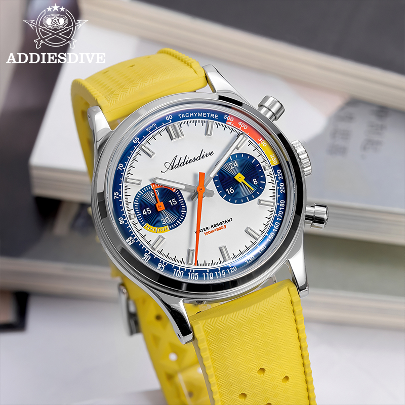 ADDIESDIVE reloj 38mm Watch Fo - огляд і ціна Rubber Strap Diver