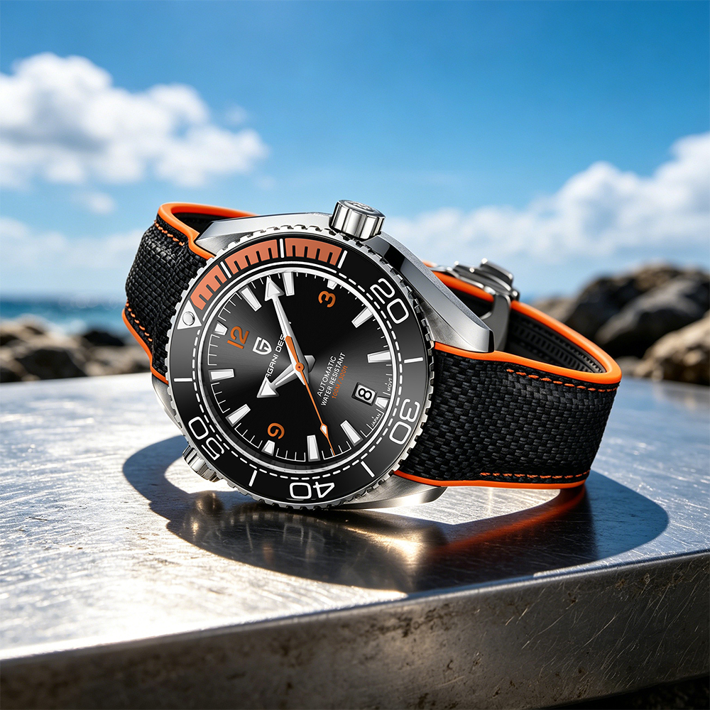 PAGANI DESIGN Diving Watch 100 - огляд і ціна Rubber Strap Diver