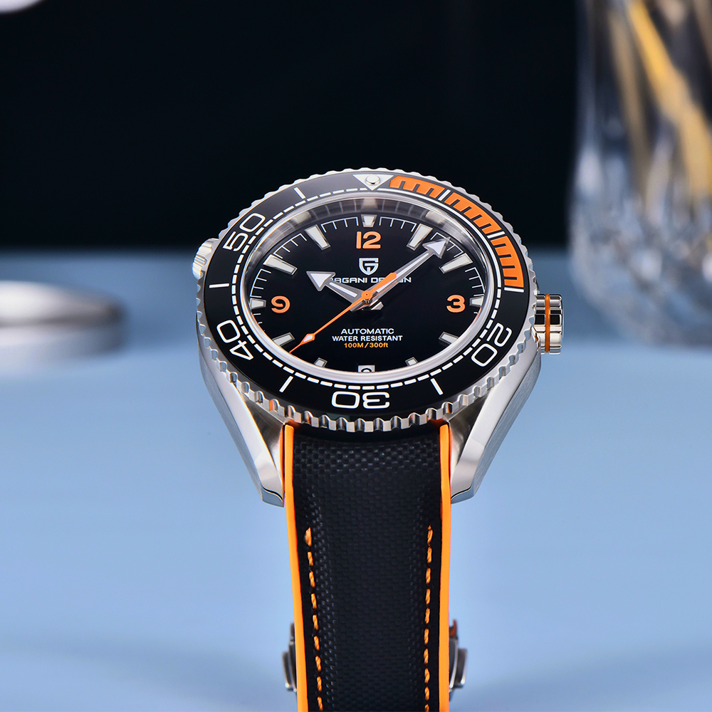 PAGANI DESIGN Diving Watch 100 - огляд і ціна Rubber Strap Diver