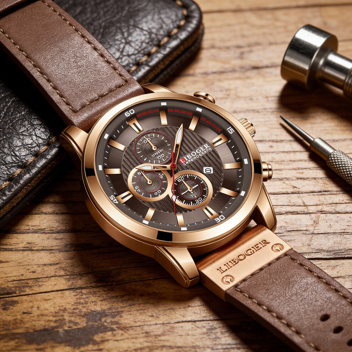 Business Men Quartz Watch High - огляд і ціна Leather Watch Band Men
