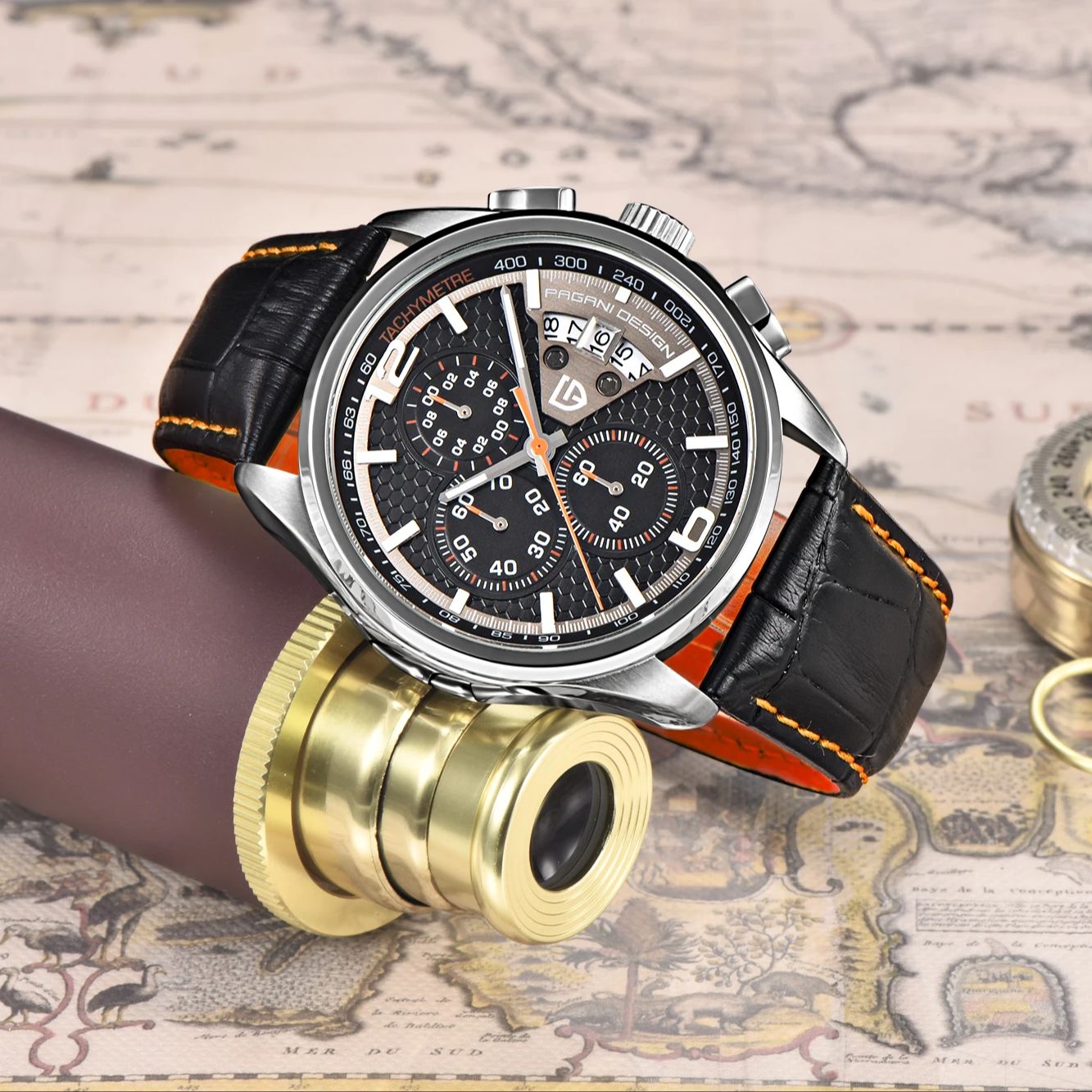 Pagani PD3306 Mens Quartz Watc - огляд і ціна Leather Watch Band Men