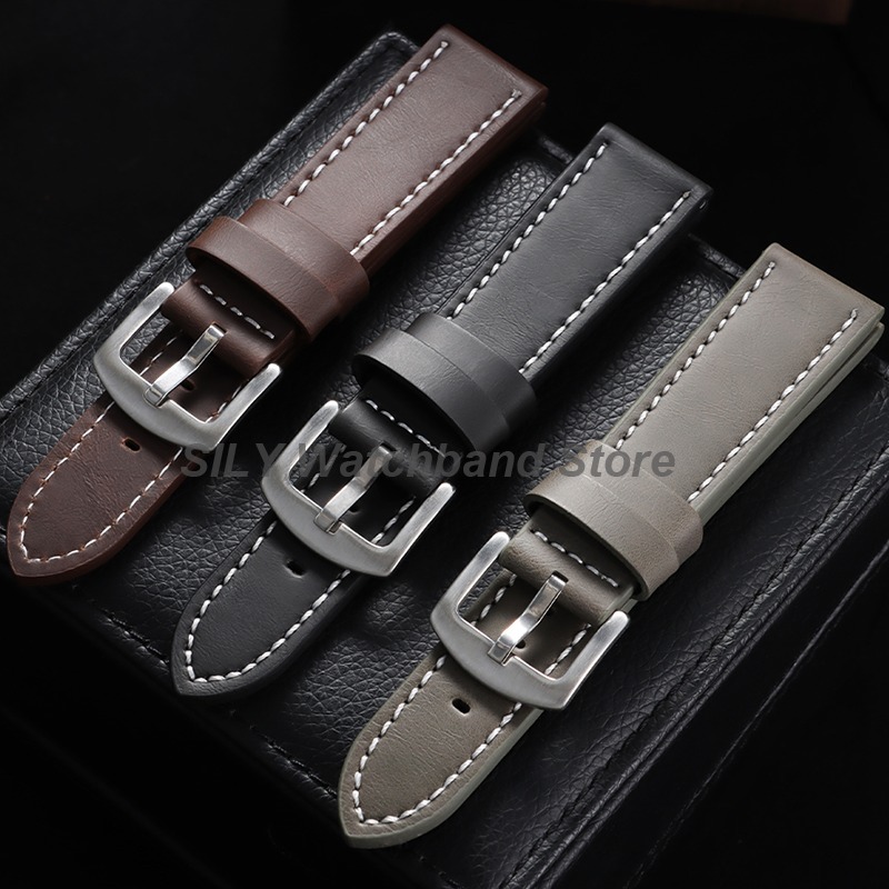 Genuine Leather Watchband 18mm - огляд і ціна Canvas Strap Watch