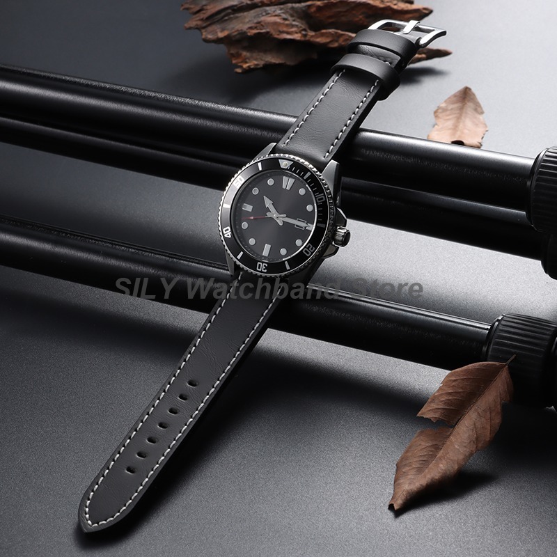 Genuine Leather Watchband 18mm - огляд і ціна Canvas Strap Watch