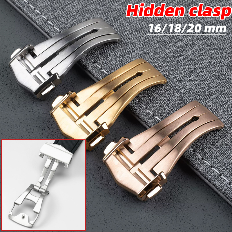 For Omega Deployment Clasp Lea - огляд і ціна Butterfly Clasp Deployant