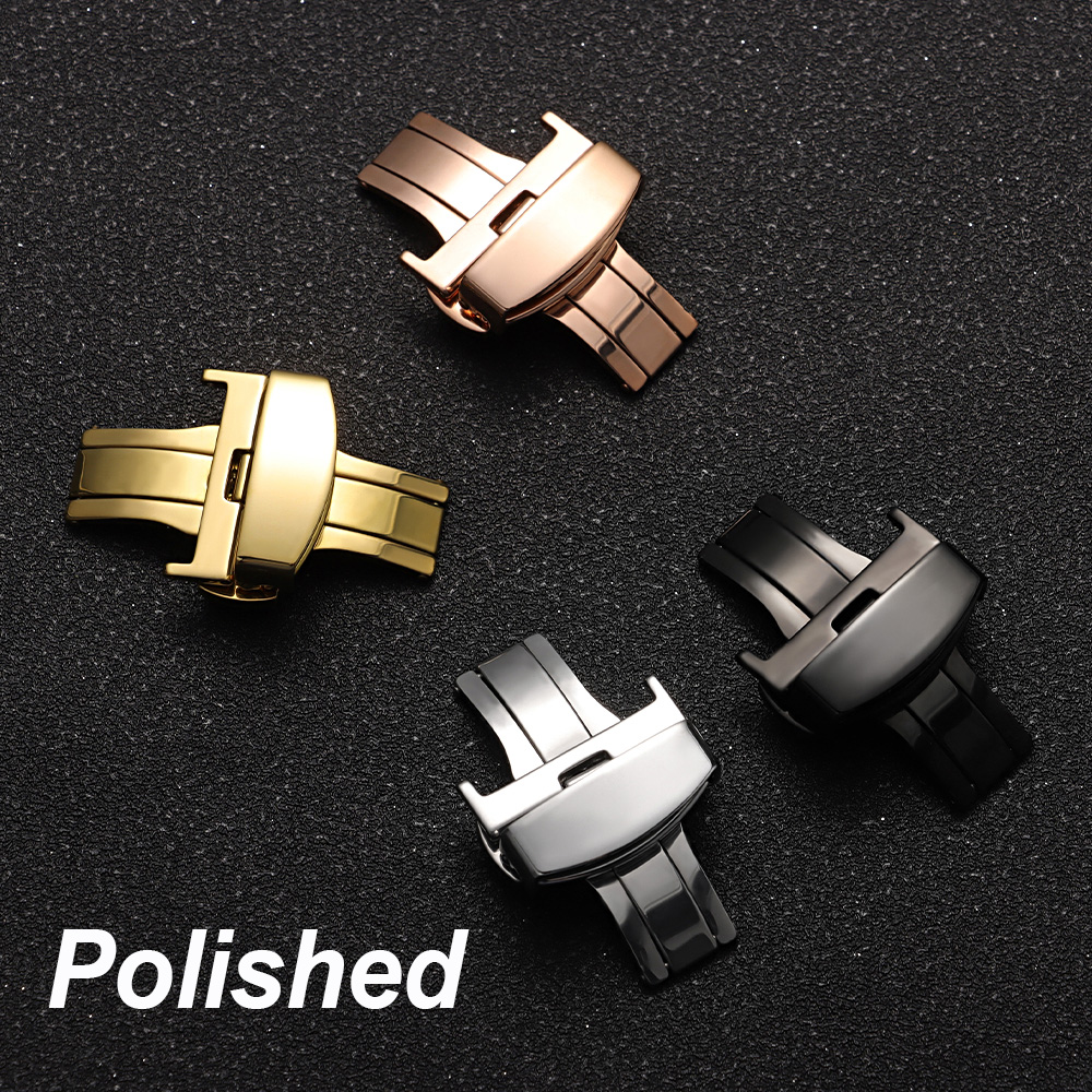 10/12/14/16/18/20/22mm Polishe - огляд і ціна Butterfly Clasp Deployant