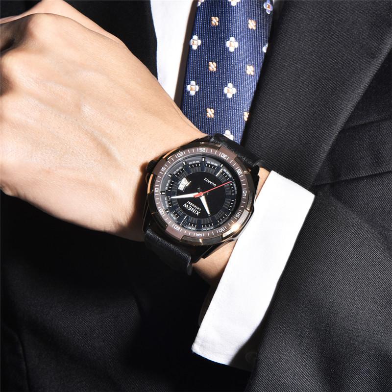 Men XINEW Brand Watches Studen - огляд і ціна Leather Watch Band Men