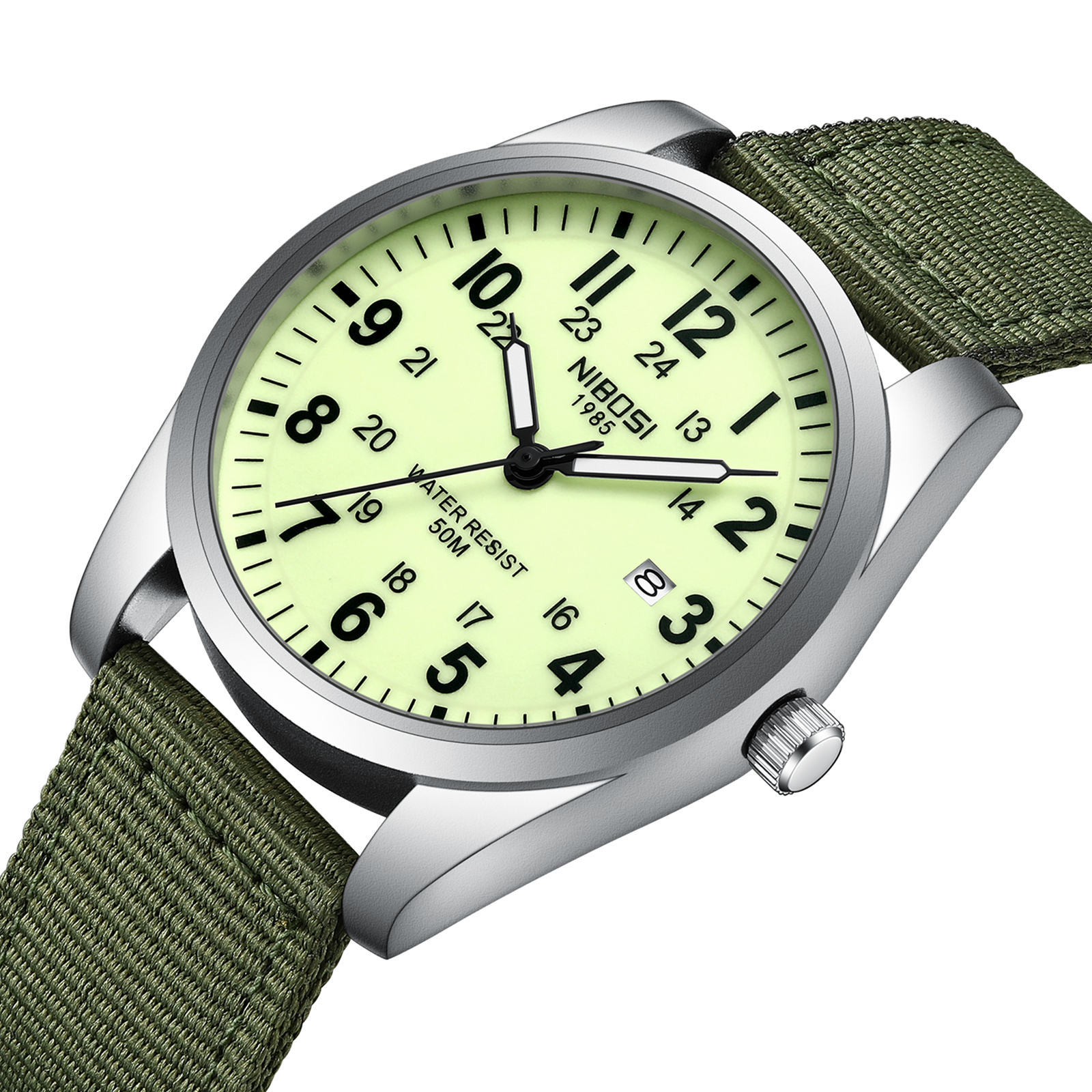 NIBOSI Mens Watches Analog Mil - огляд і ціна Tropic Strap Vintage