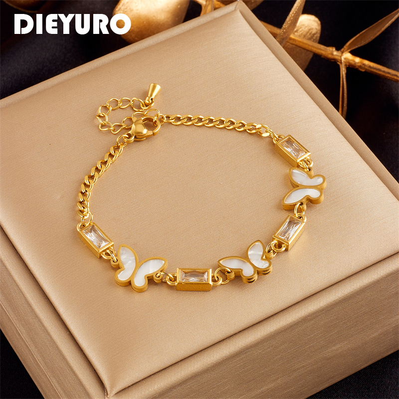 DIEYURO 316L Stainless Steel W - огляд і ціна Butterfly Clasp Deployant