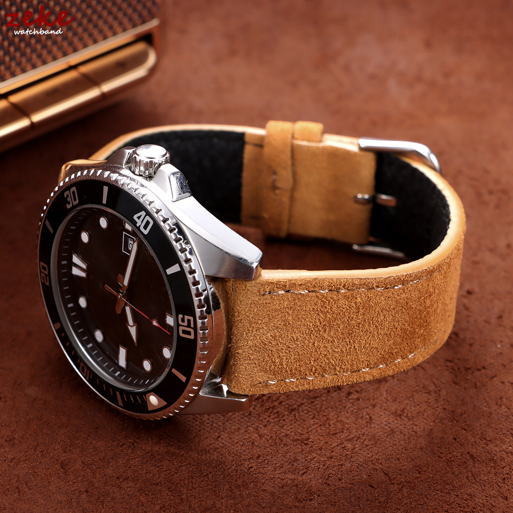 20mm Vintage Suede Cowhide Wat - огляд і ціна Suede Strap Watch