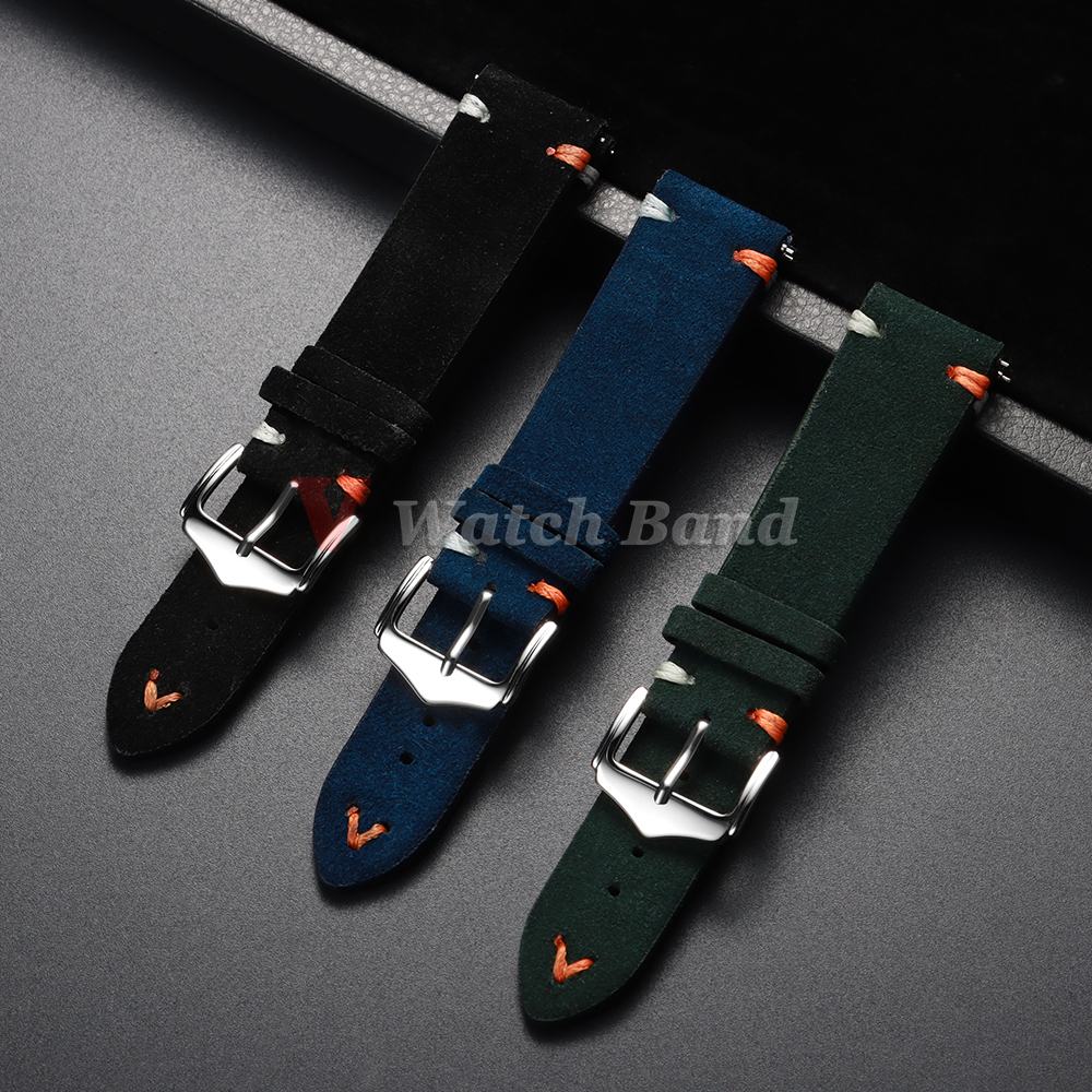 18mm 20mm 22mm Vintage Suede L - огляд і ціна Suede Strap Watch