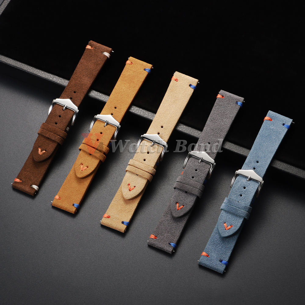 18mm 20mm 22mm Vintage Suede L - огляд і ціна Suede Strap Watch
