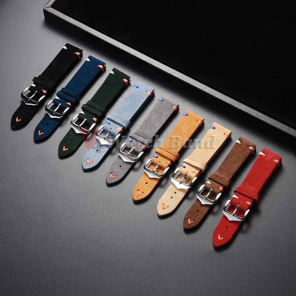 18mm 20mm 22mm Vintage Suede L - огляд і ціна Suede Strap Watch