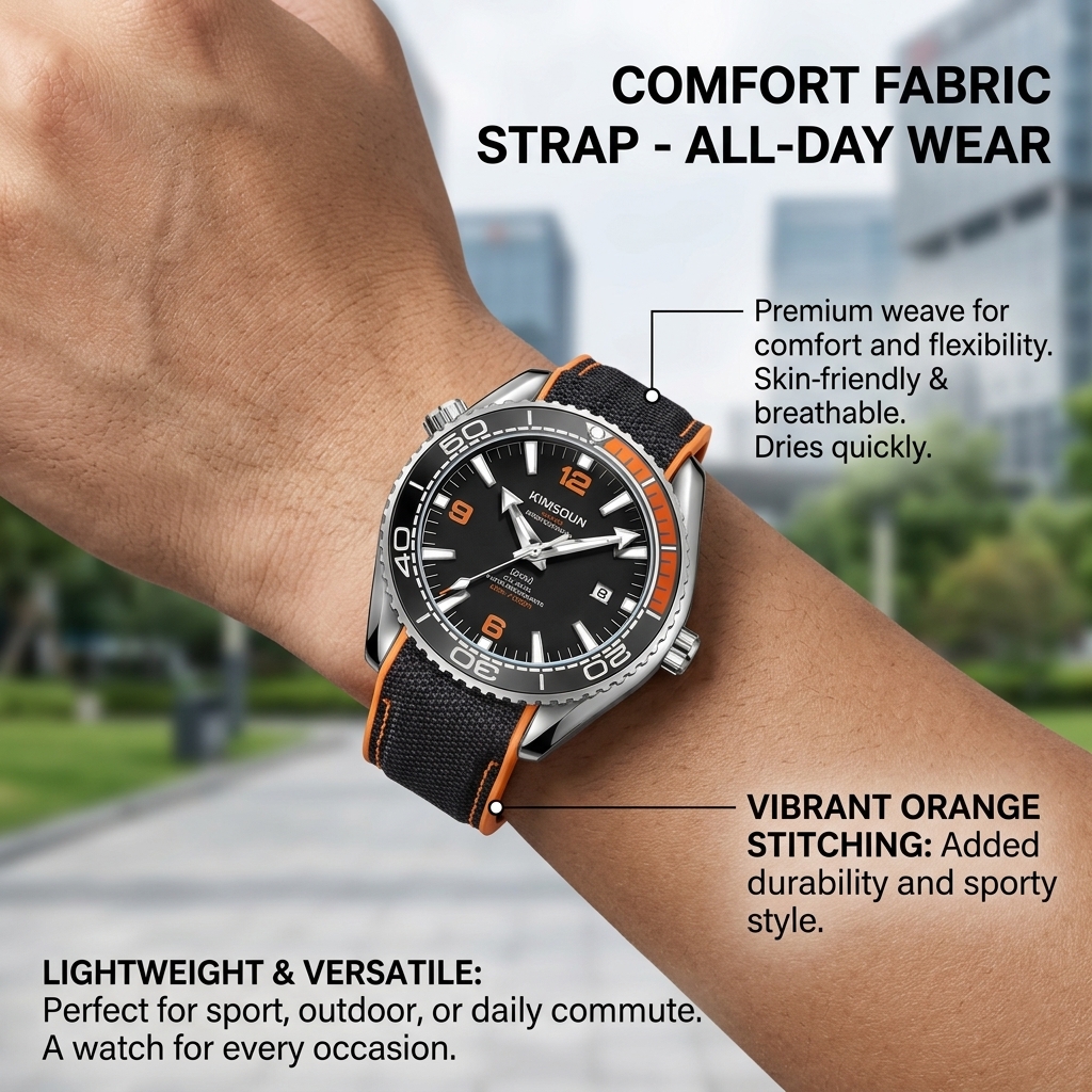 1 piece sporty men's watch wit - огляд і ціна Canvas Strap Watch