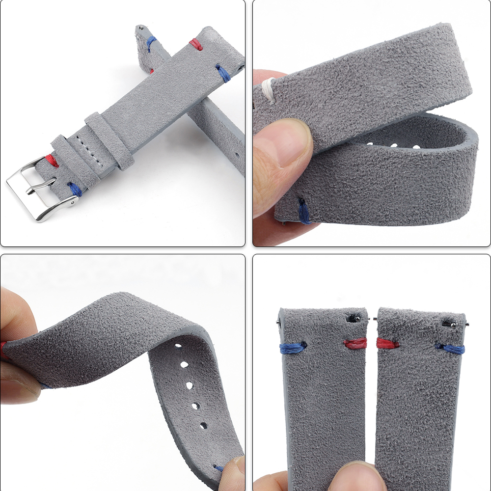 High Quality Vintage Suede Lea - огляд і ціна Suede Strap Watch