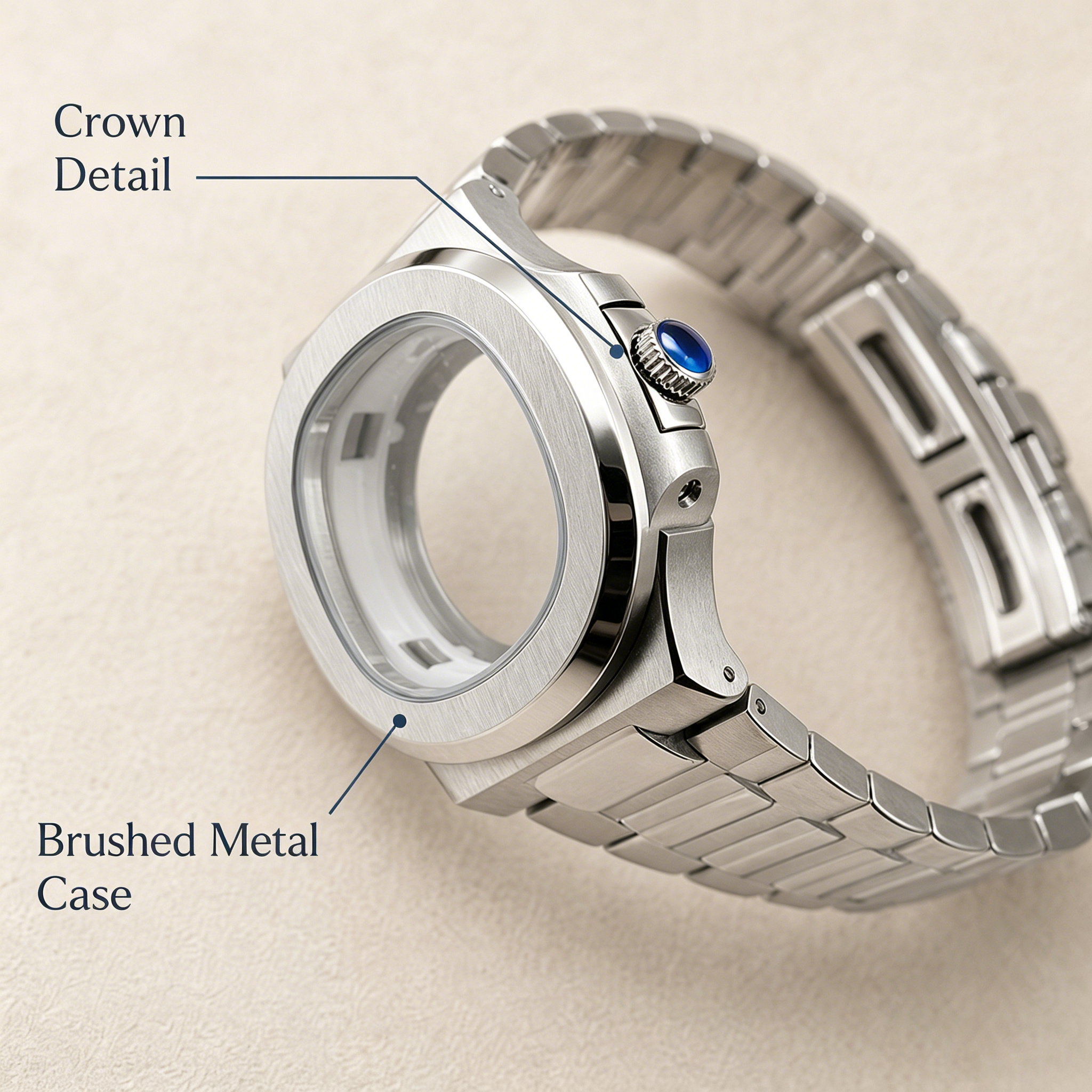 40mm Nautilus Watch Case Mod K - огляд і ціна Butterfly Clasp Deployant