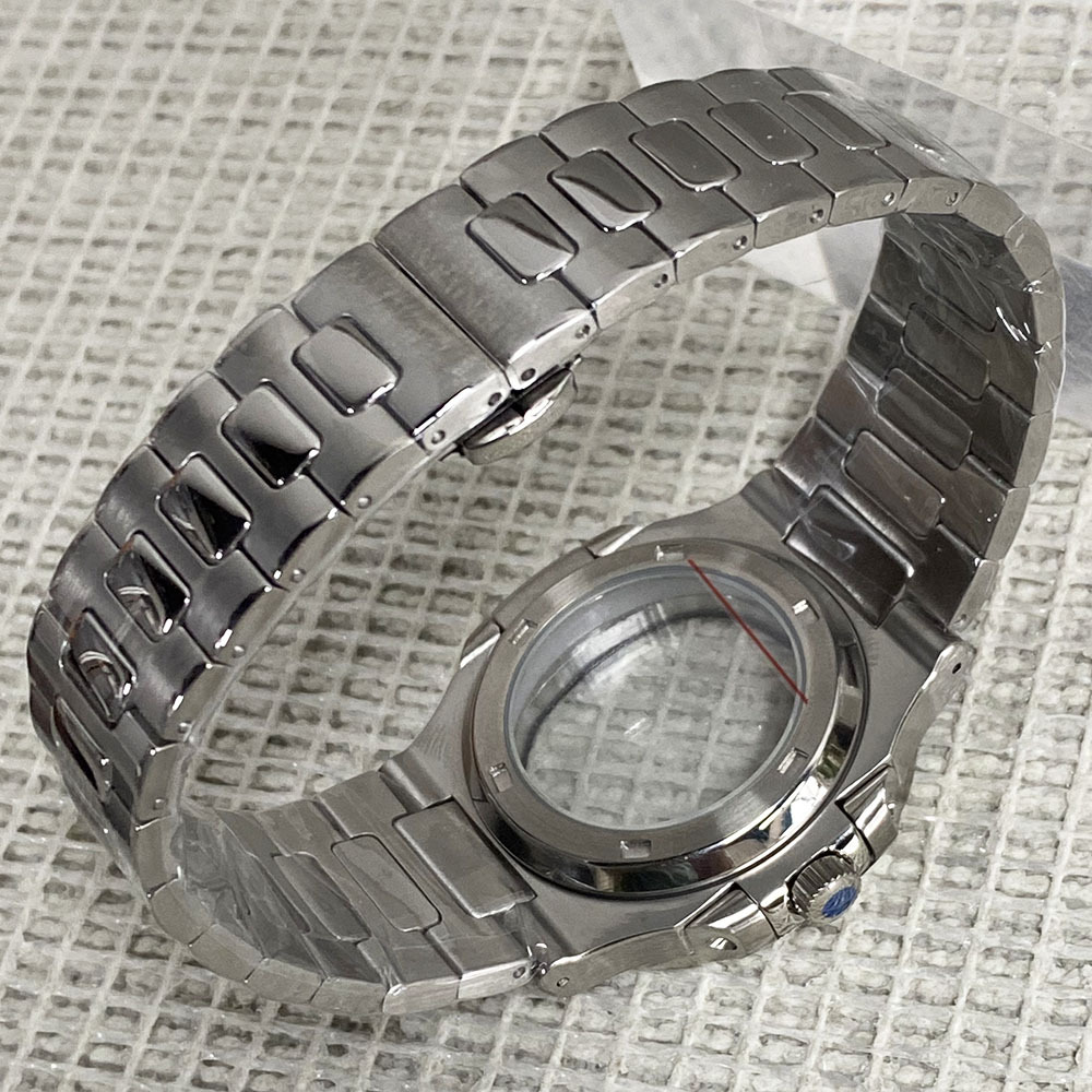40mm Nautilus Watch Case Mod K - огляд і ціна Butterfly Clasp Deployant
