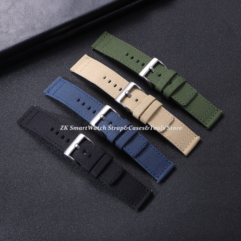 Nylon Watch Strap 20mm 22mm fo - огляд і ціна Canvas Strap Watch