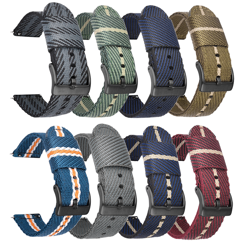 Woven Nylon Strap 18mm 20mm 22 - огляд і ціна Nato Strap Nylon