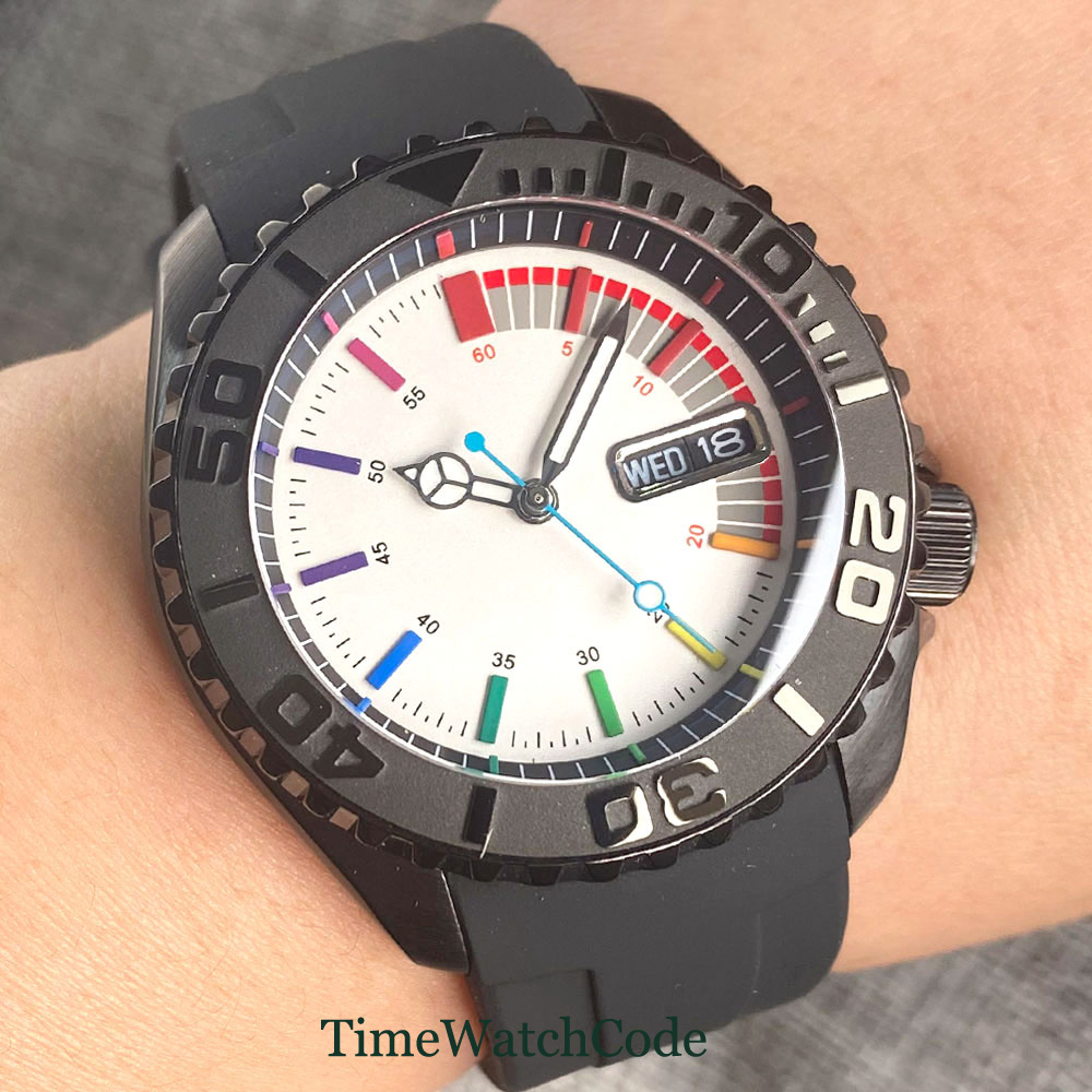 Tandorio 41mm 20ATM Diver Auto - огляд і ціна Rubber Strap Diver