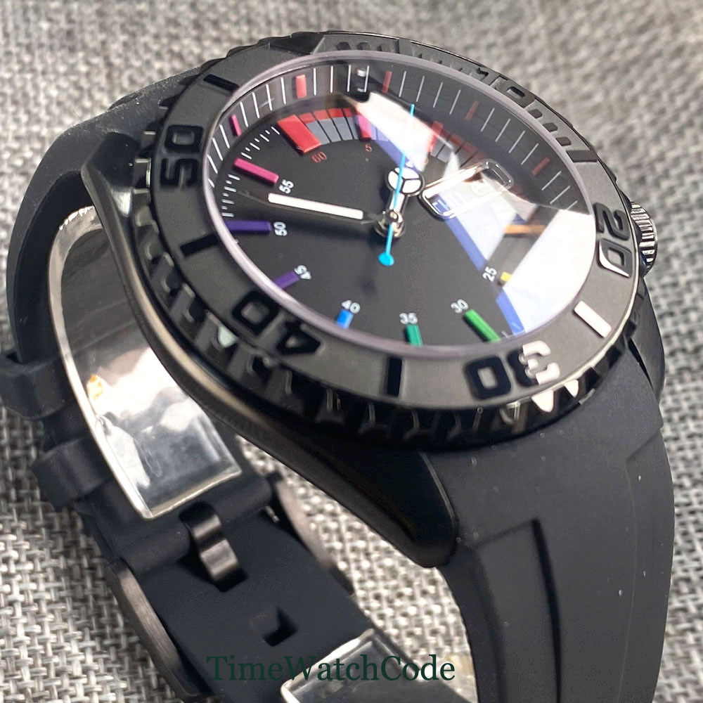 Tandorio 41mm 20ATM Diver Auto - огляд і ціна Rubber Strap Diver