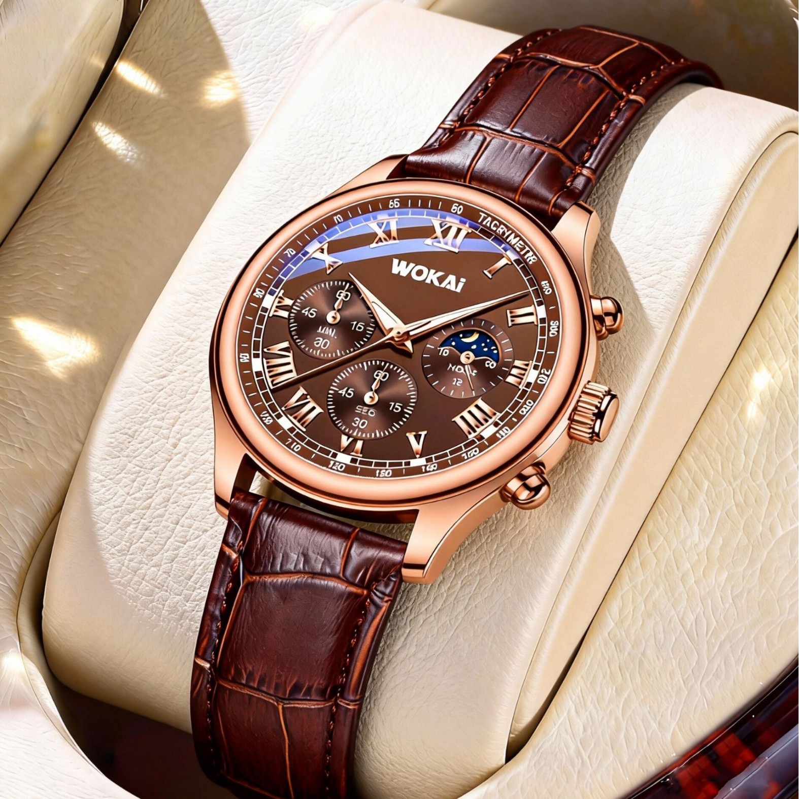 Luxury Men Business Watches Fa - огляд і ціна Leather Watch Band Men