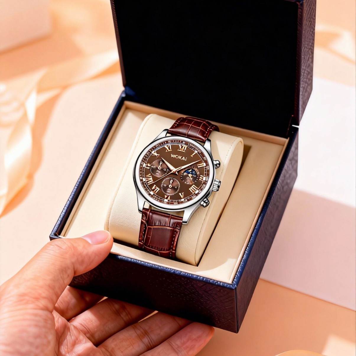 Luxury Men Business Watches Fa - огляд і ціна Leather Watch Band Men