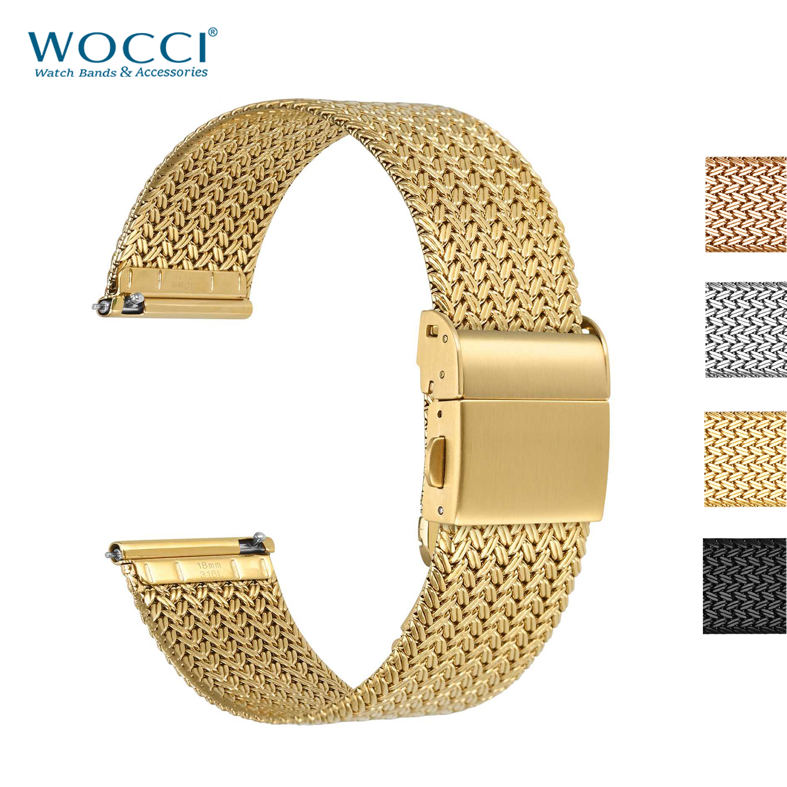 WOCCI Metal Watch Bands 316L S - огляд і ціна Mesh Strap Metal